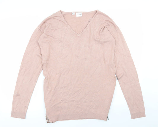 Body Flirt Womens Pink   Basic T-Shirt Size S