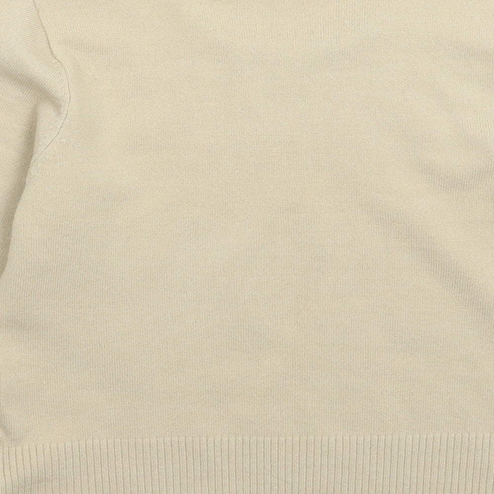 Filati Womens Beige  Knit Pullover Jumper Size M