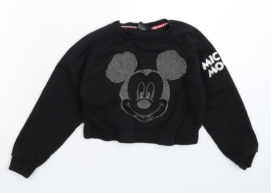 Primark Boys Black   Pullover Sweatshirt Size 9-10 Years