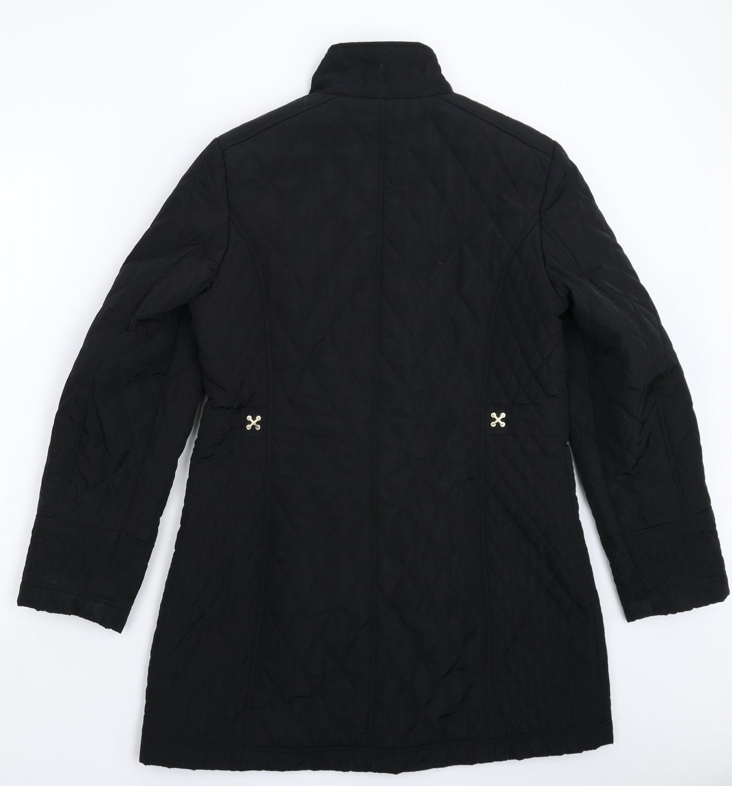 Klass Womens Black   Pea Coat Coat Size S