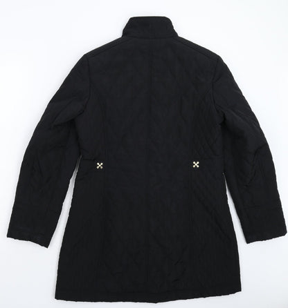 Klass Womens Black   Pea Coat Coat Size S