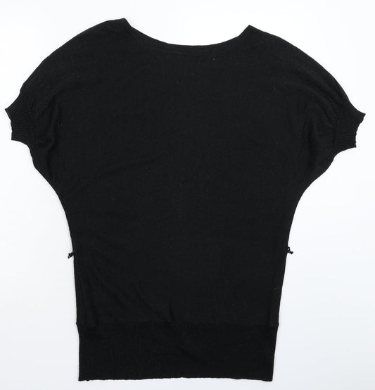 M&Co Womens Black  Knit Pullover Jumper Size L