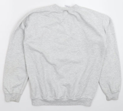 Preloved Gildan Mens Grey   Pullover Sweatshirt Size S - Back
