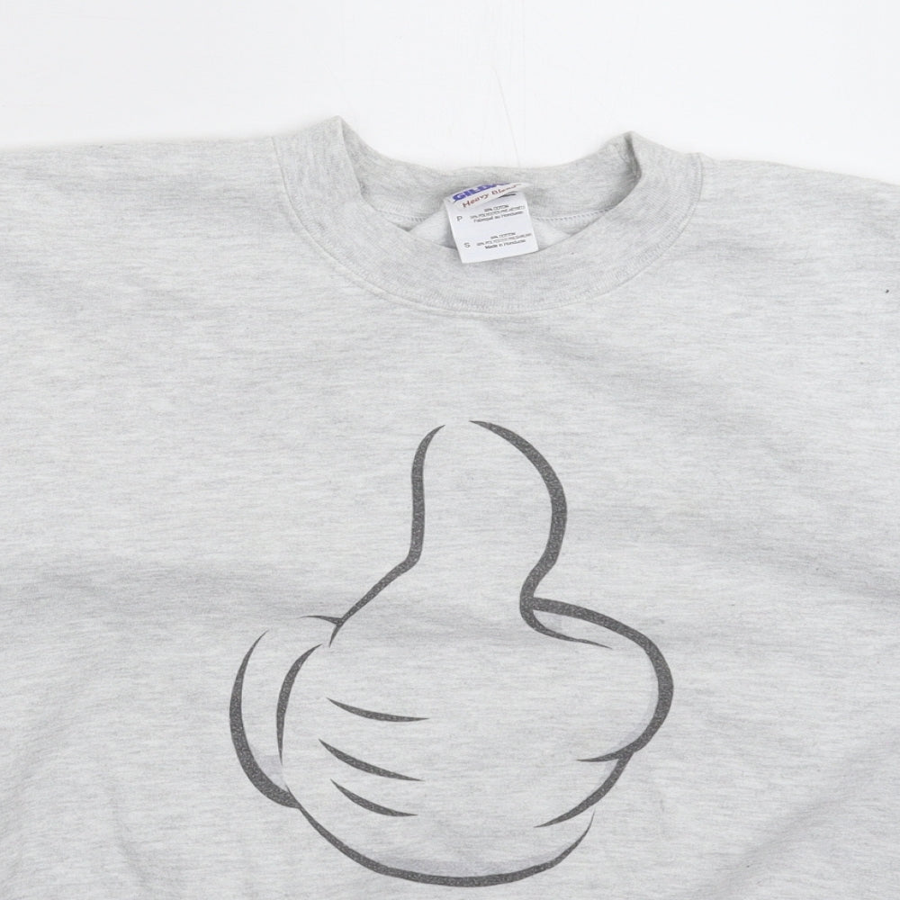 Gildan Mens Grey   Pullover Sweatshirt Size S