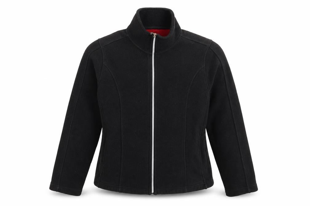 Au Lieu Womens Black  Fleece Jacket  Size M