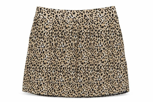Papaya Womens Brown Animal Print  Flare Skirt Size 8