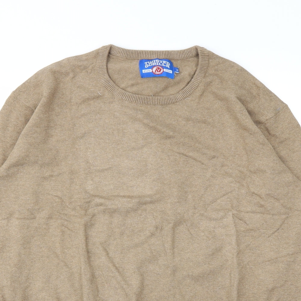 twister gorilla Mens Beige   Pullover Sweatshirt Size XL