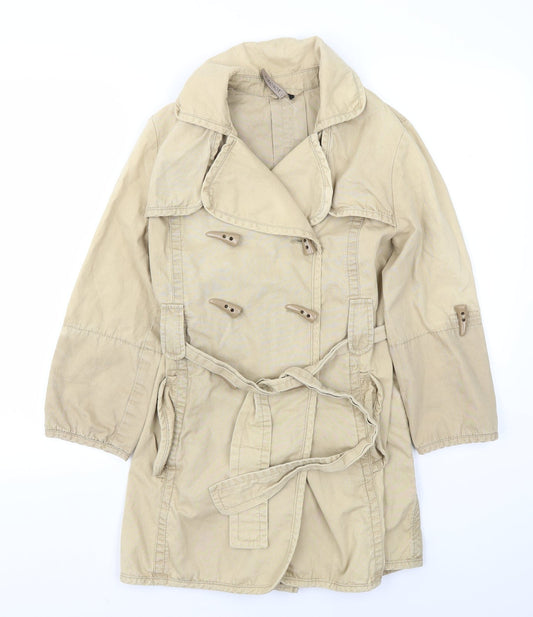 Topshop Womens Beige   Jacket Coat Size 8