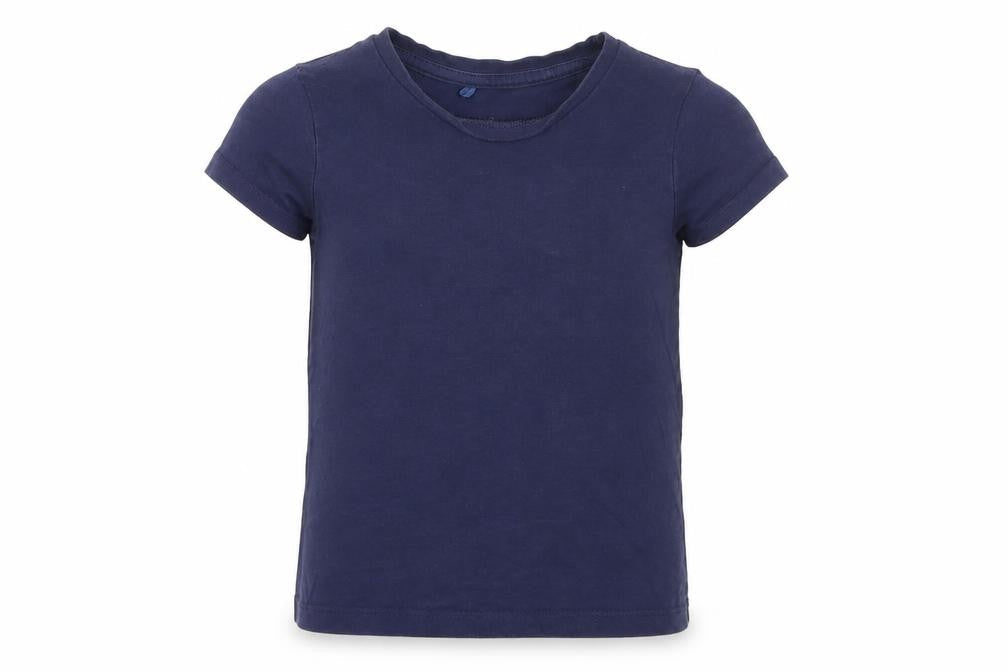 George Girls Blue Paisley  Basic T-Shirt Size 2-3 Years