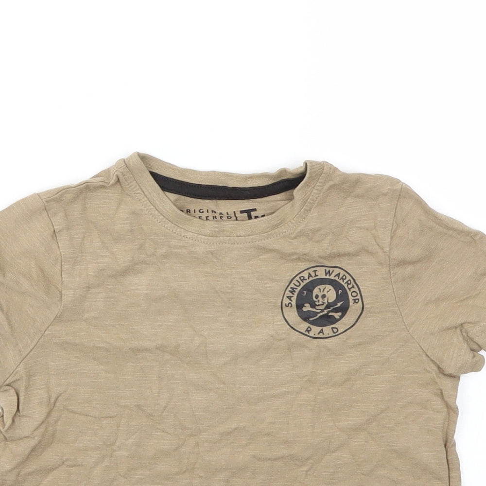 TU Boys Beige   Basic T-Shirt Size 3 Years