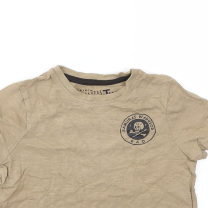 Tu Boys Beige   Basic T-Shirt Size 3 Years