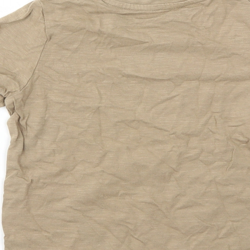 TU Boys Beige   Basic T-Shirt Size 3 Years
