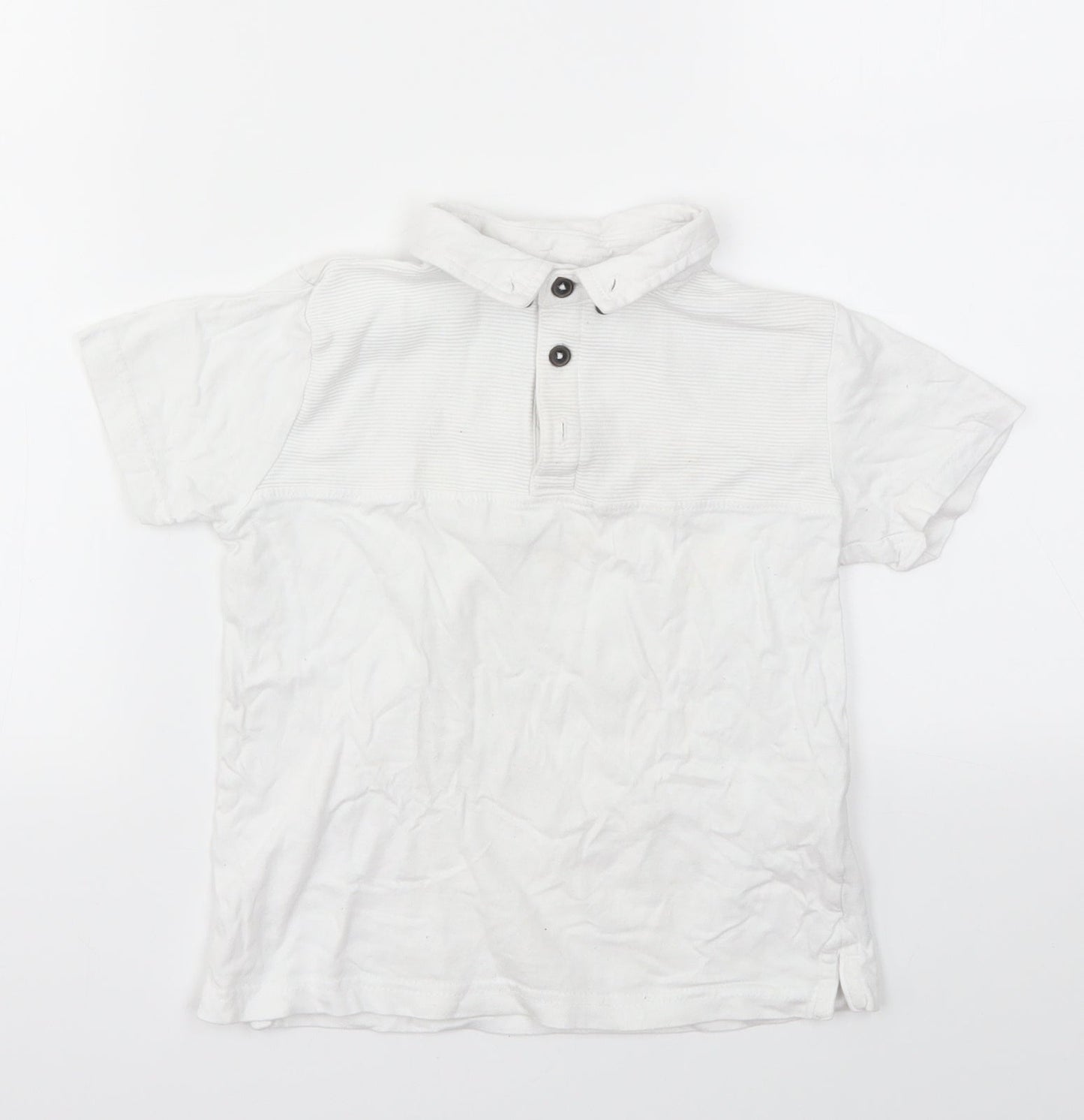 Primark Boys White   Basic T-Shirt Size 5-6 Years