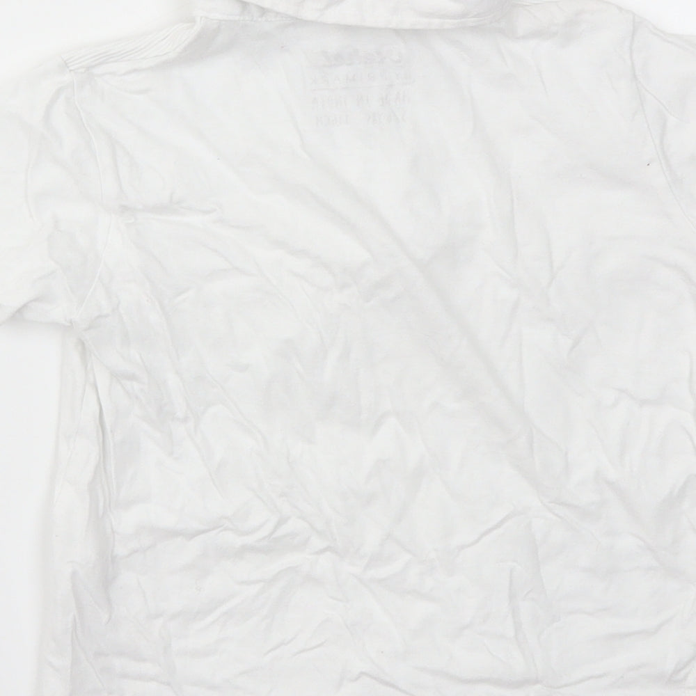 Primark Boys White   Basic T-Shirt Size 5-6 Years
