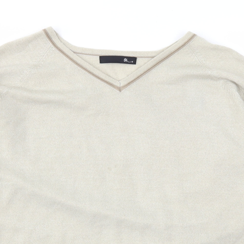 BHS Mens Beige   Pullover Sweatshirt Size L