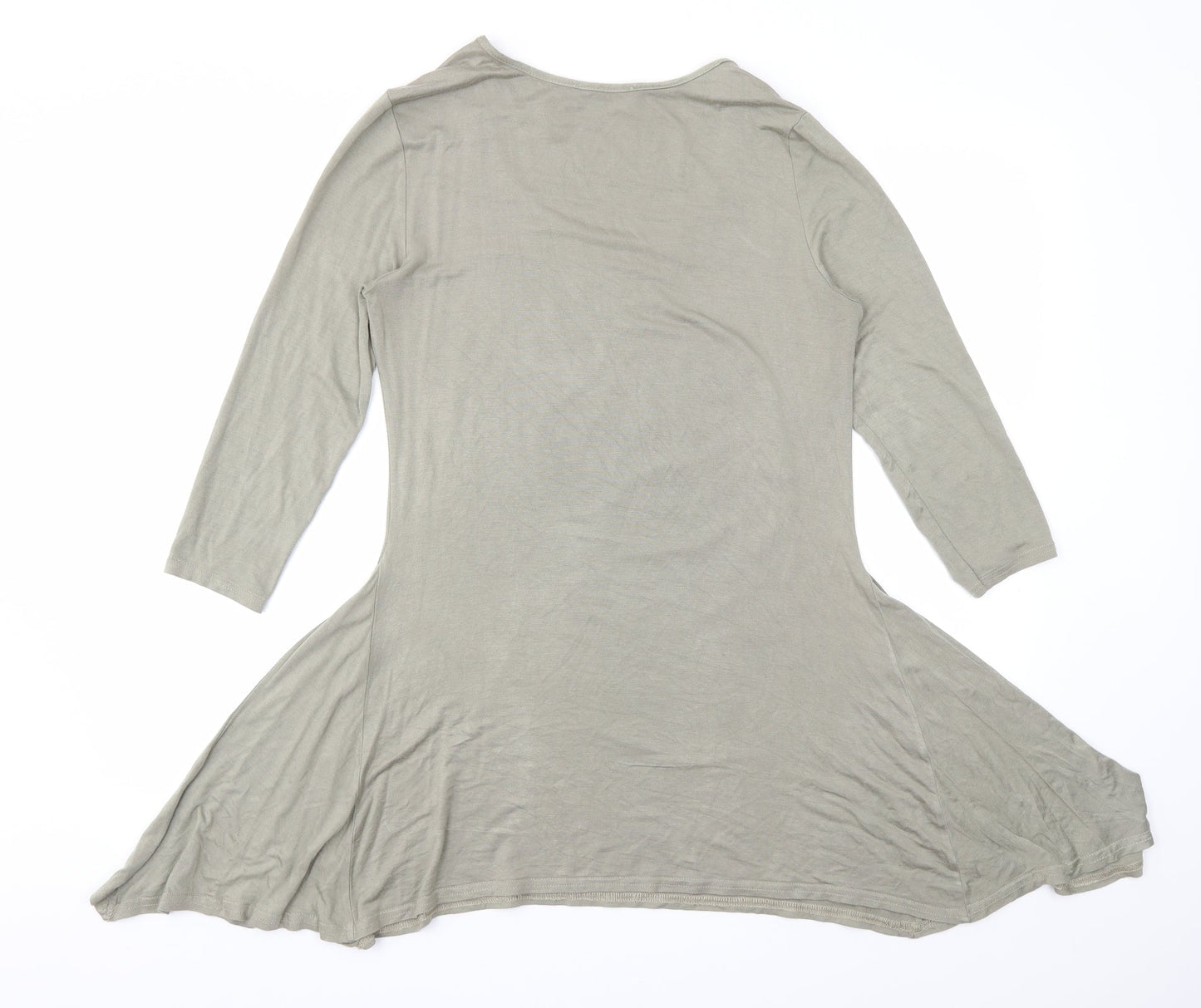 Femme Womens Brown   Basic T-Shirt Size 10