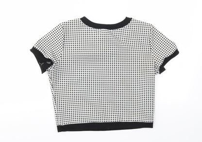 HEARTS &BOWS Womens Grey   Basic T-Shirt Size 10