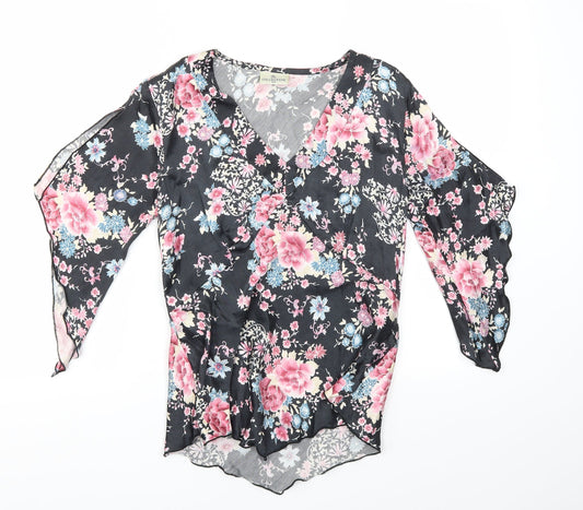 The Collection  Womens Multicoloured Floral  Basic T-Shirt Size 10