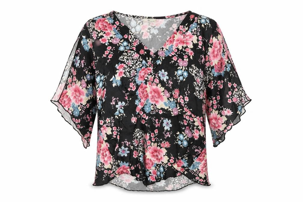 The Collection  Womens Multicoloured Floral  Basic T-Shirt Size 10