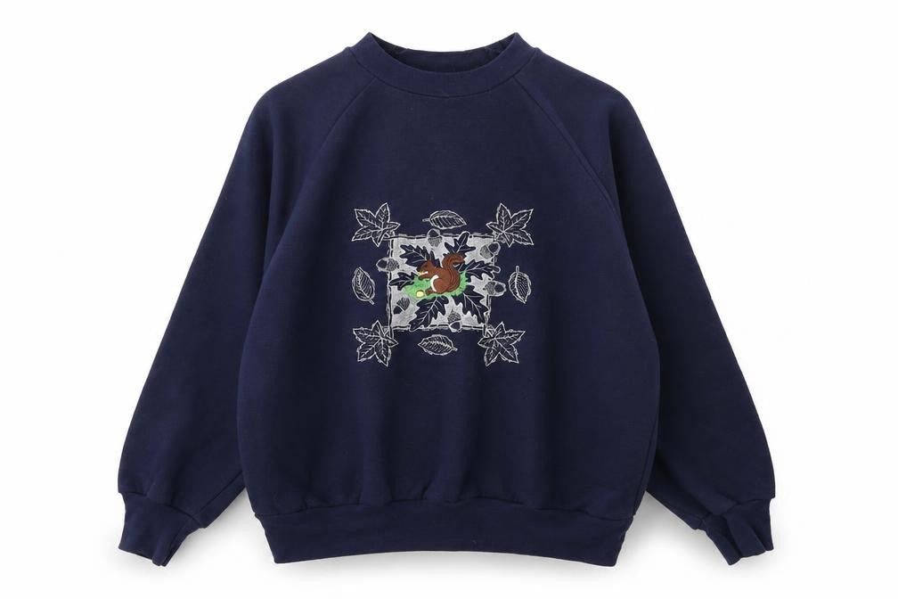 POPPY  Womens Blue Animal Print  Pullover Jumper Size L