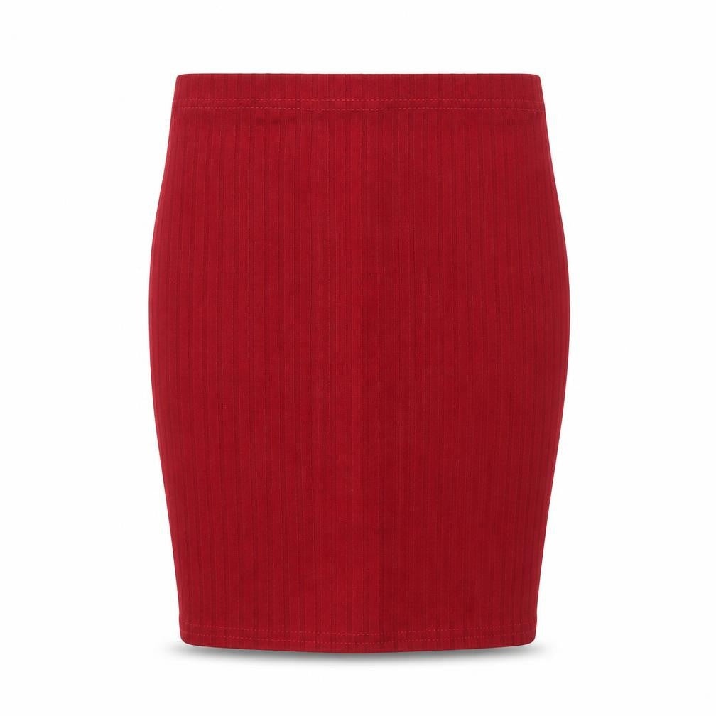 PRETTYLITTLETHING Womens Red   A-Line Skirt Size 6  - Stretch waistband