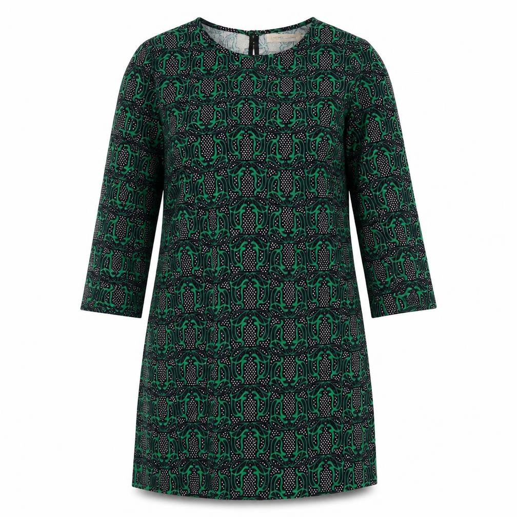 Traffic People Womens Green Geometric  A-Line  Size S