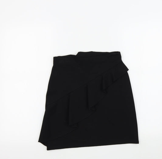 River Island Girls Black   A-Line Skirt Size 11-12 Years