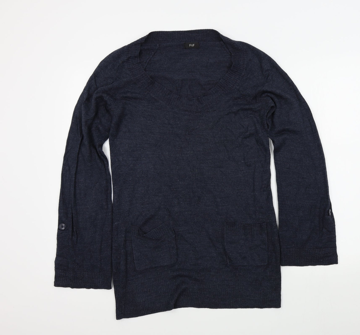 F&F Womens Blue   Pullover Jumper Size 8
