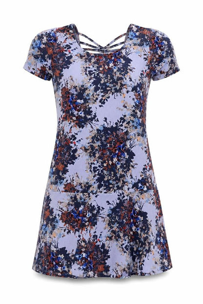 Next Womens Blue Floral  A-Line  Size 6