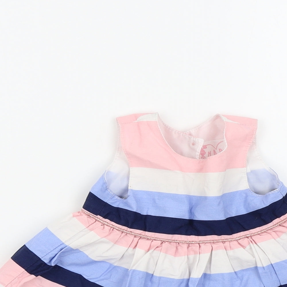 Primark Girls Multicoloured Striped  Fit & Flare  Size 0-3 Months