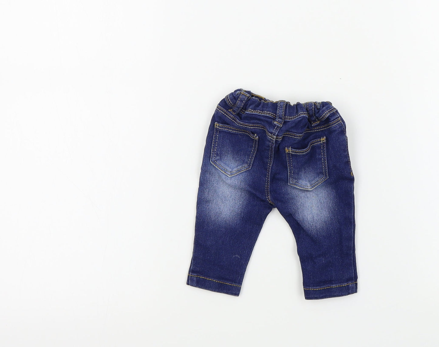 baby girl Baby Blue Colourblock  Capri Trousers Size 0-3 Months