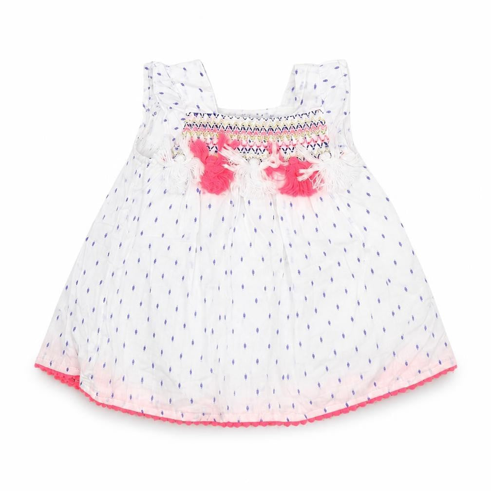Primark Girls White Colourblock  Fit & Flare  Size 0-3 Months
