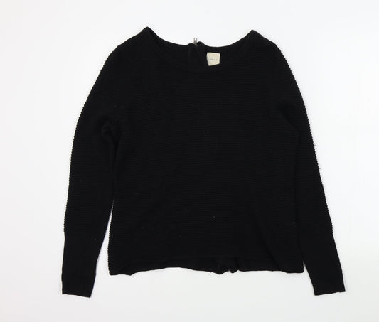 carla f. Womens Black   Pullover Jumper Size S