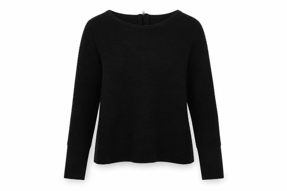 carla f. Womens Black   Pullover Jumper Size S