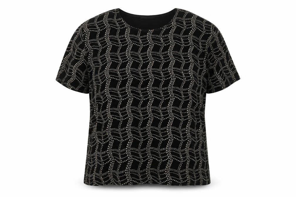 Eye Casuals Womens Black   Basic T-Shirt Size 2XL