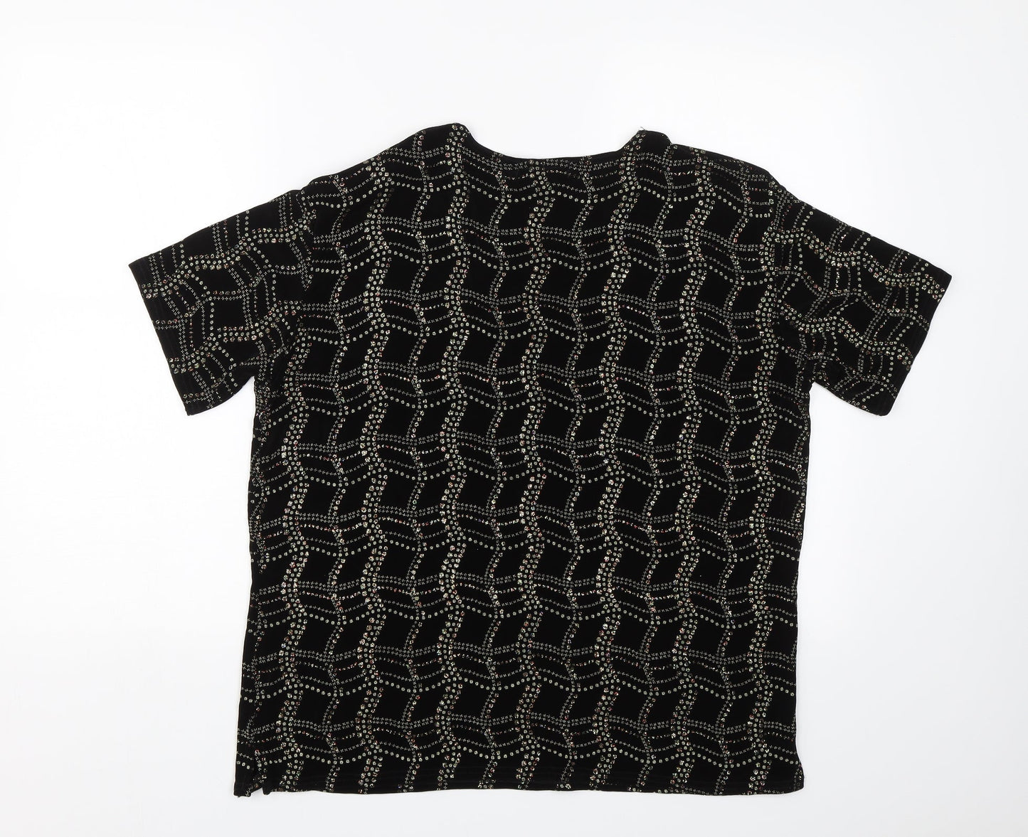 Eye Casuals Womens Black   Basic T-Shirt Size 2XL
