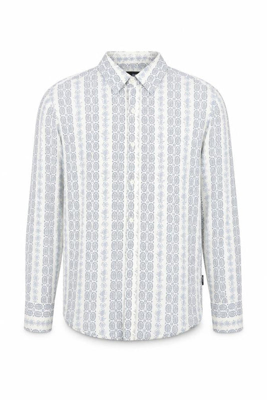 Peter Werth Mens Blue Paisley   Button-Up Size S