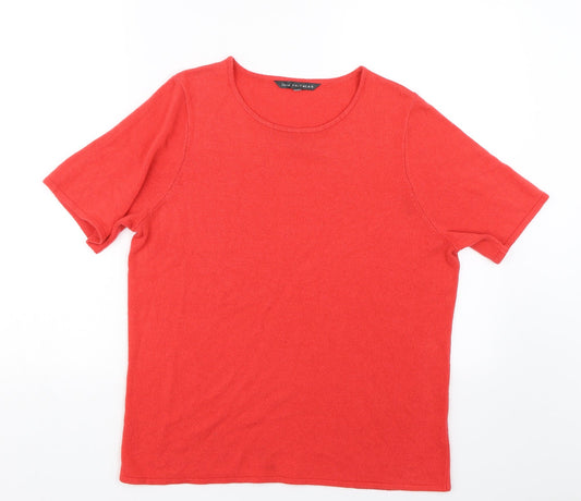 Love knitwear Womens Red   Basic T-Shirt Size 10