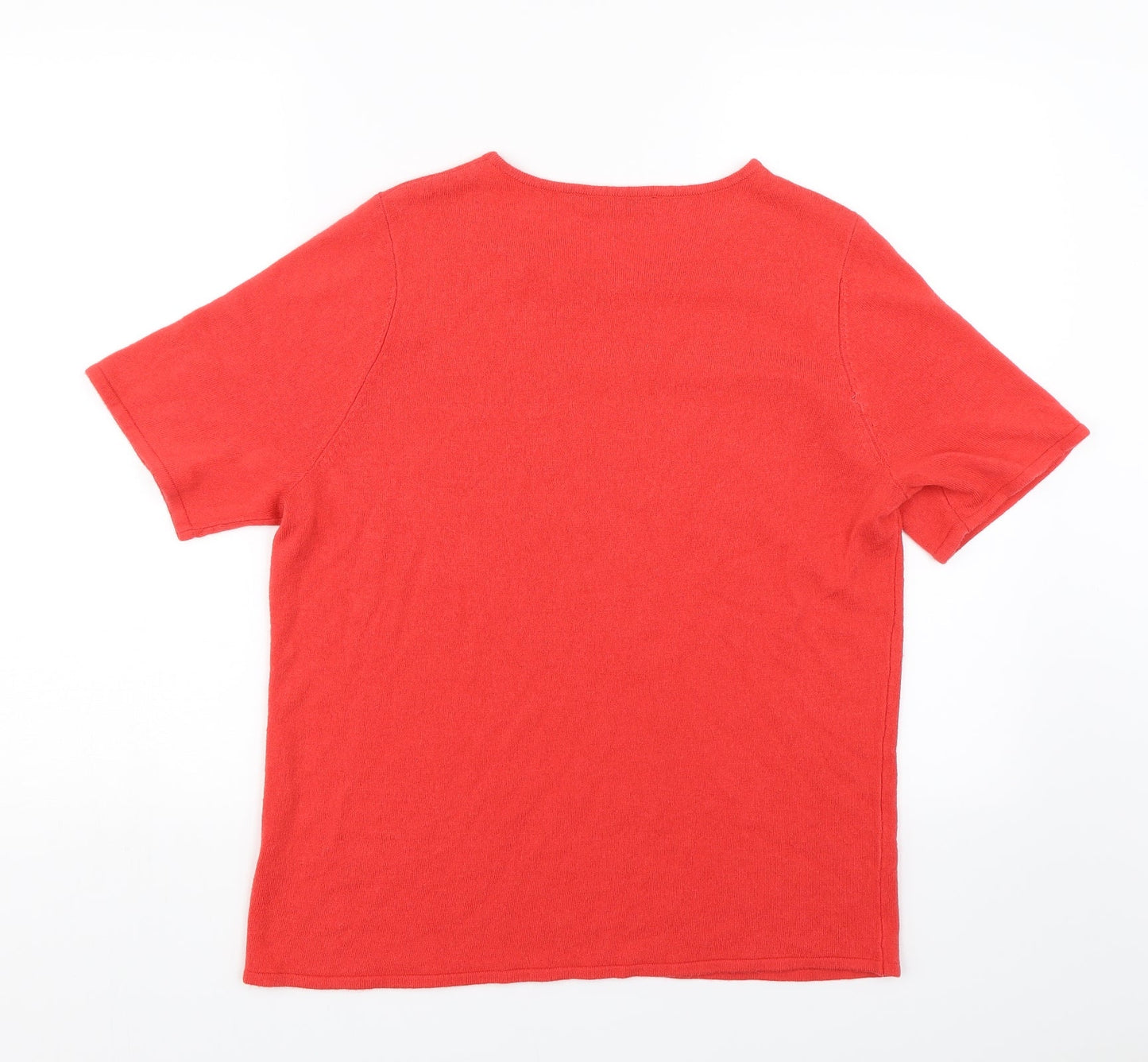 Love knitwear Womens Red   Basic T-Shirt Size 10