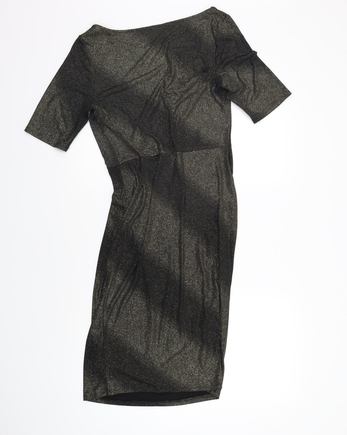 M&Co Womens Gold   A-Line  Size 12