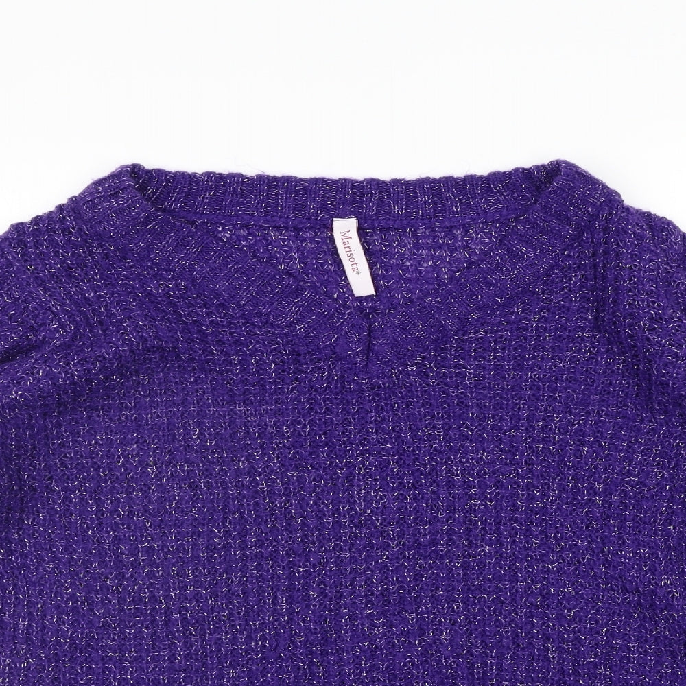 Marrisota Womens Purple   Pullover Jumper Size 12