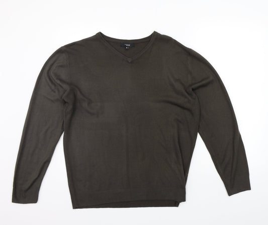 Tomas Nash Mens Brown   Pullover Jumper Size M