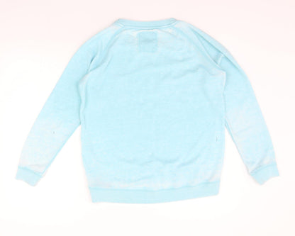 Back view of Atmosphere women’s blue jumper, size UK 12
