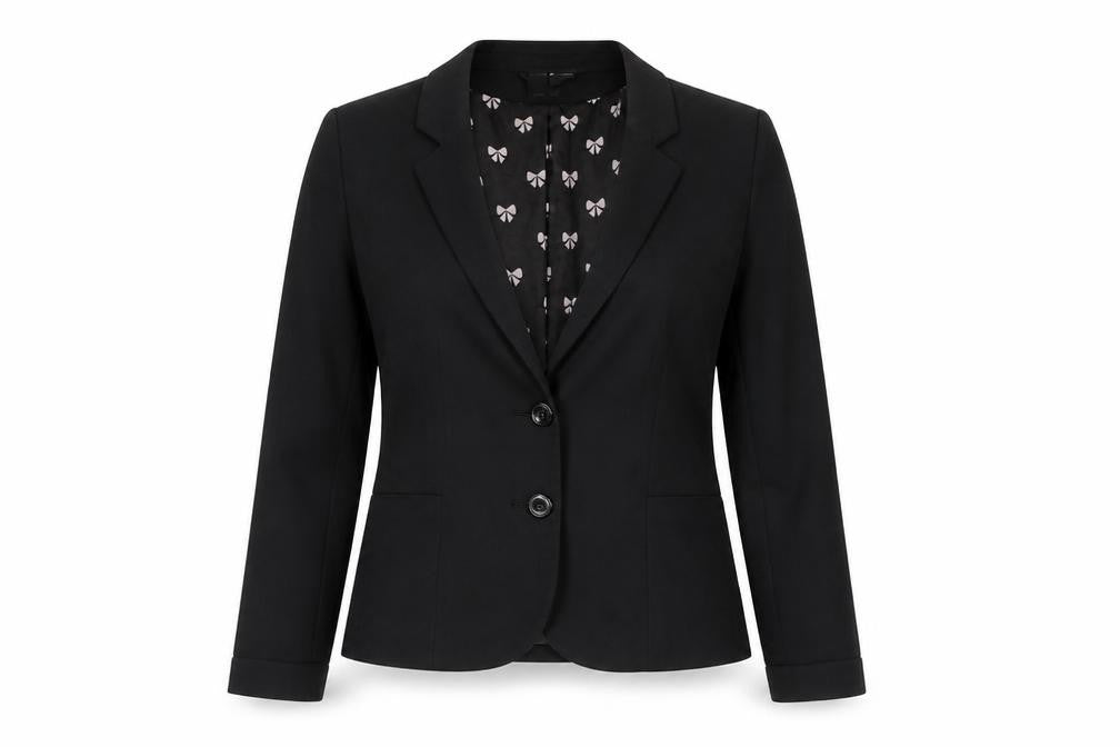 Divided Womens Black   Jacket Suit Jacket Size 10