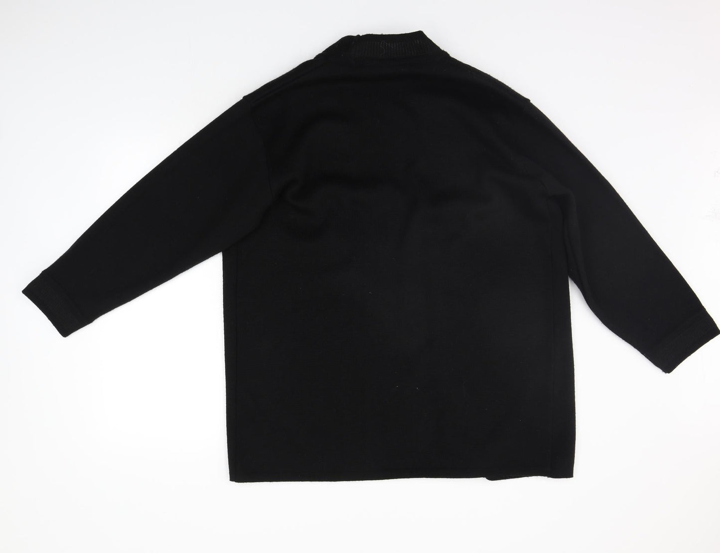 EmberJen Womens Black Geometric  Cardigan Jumper Size S