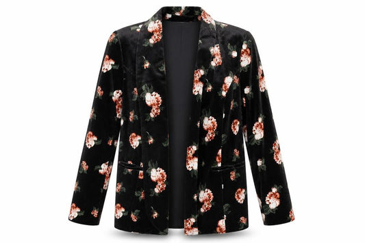 Peacocks Womens Black Floral  Cardigan Jumper Size 8
