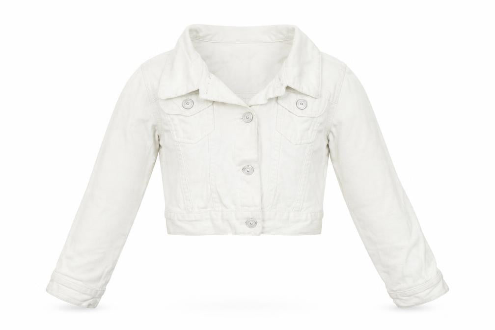 George Girls White   Jacket  Size 7-8 Years  - washable mark