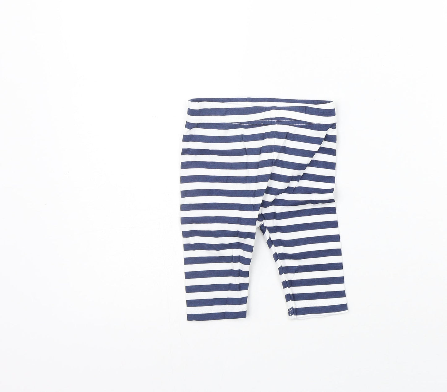 Disney Boys Blue Striped  Jogger Leggings Size 0-3 Months