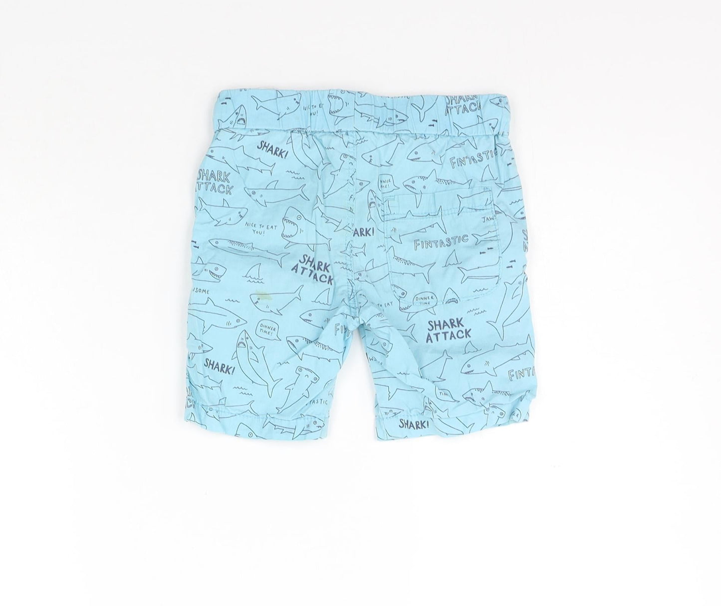 H&M Boys Blue Geometric  Chino Shorts Size 2-3 Years