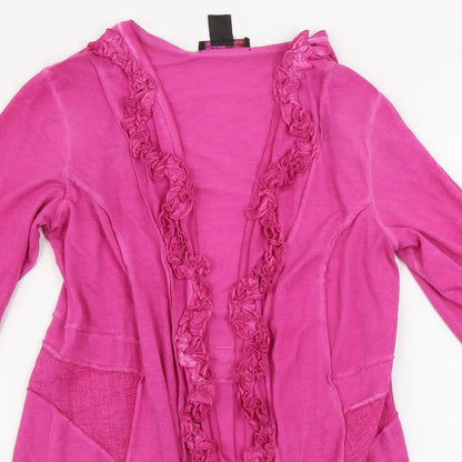 Preloved Creation Womens Pink   Cardigan Jumper Size 12 - Detail